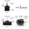 Drill Brush Power Scrubber By Useful Products 5 in W 5 in L Brush, Black K-S-42O-QC-DB - alternate 7